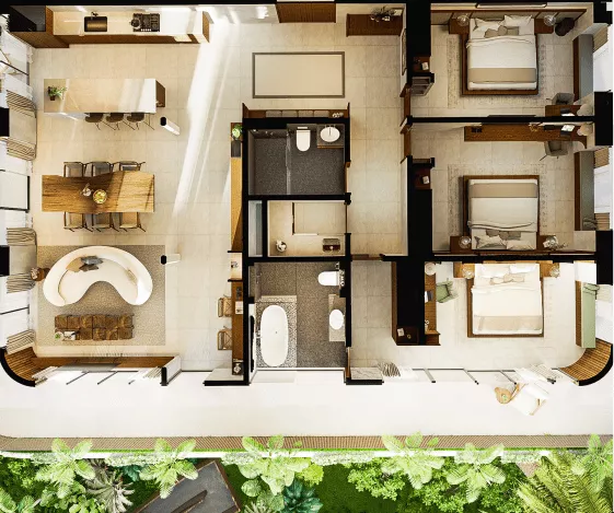 3-Bedroom villa view 5